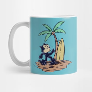 Felix the Cat Whistling While Walking Mug